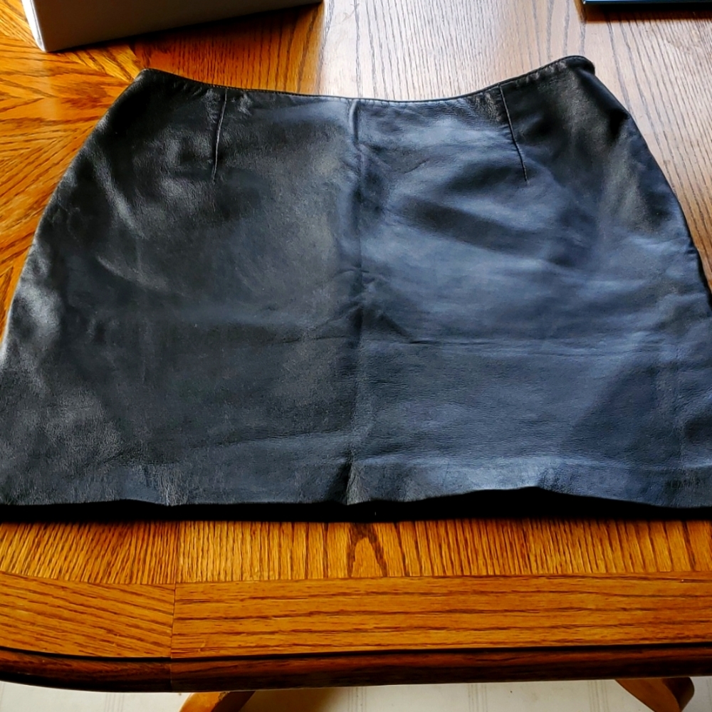Real Leather Skirt
